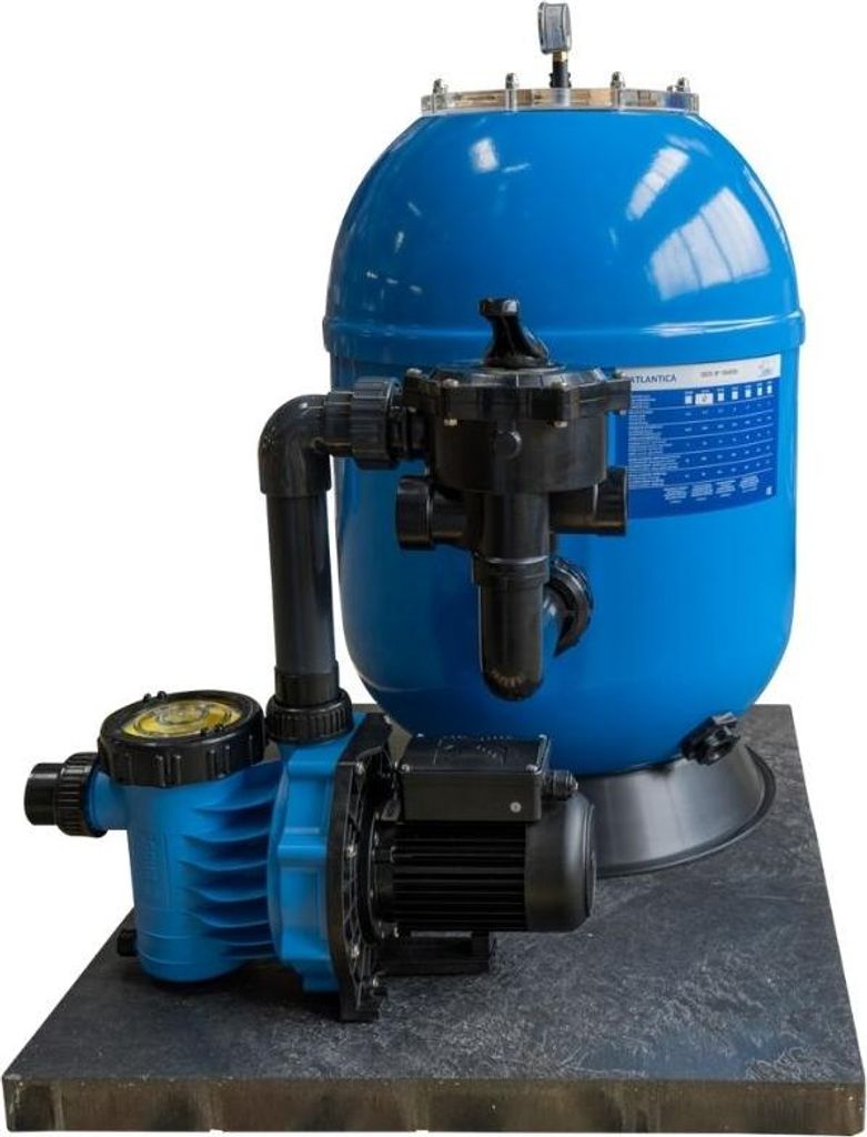 OKU Sandfilteranlage GFK Atlantica Kessel Ø 510 mm, Variante:Kessel Ø 510 mm inkl. Filterpumpe Badu Alpha 10
