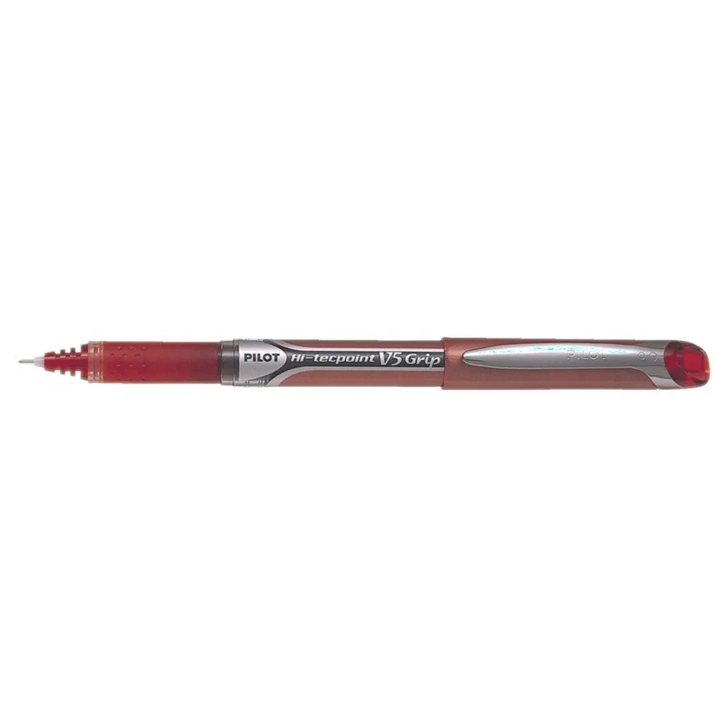Stylos Roller Pilot Hi-Tecpoint Grip Bleus pour Prise de Notes Rapide x12