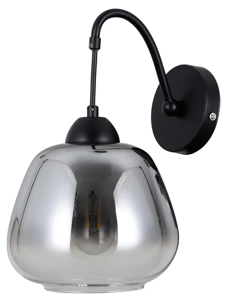 Applique Murale FELIS WL-40824-1-BK Italux Noire avec Port de Charge USB
