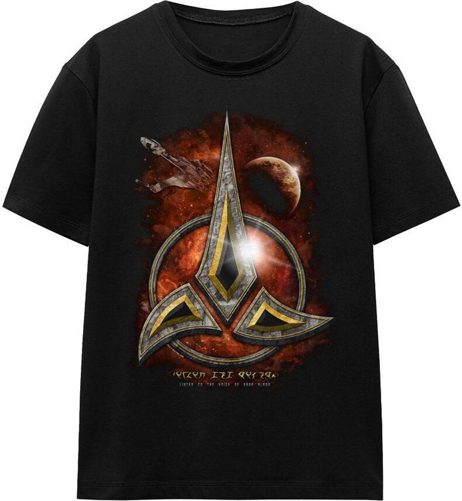 Star Trek - "Klingon" T-Shirt für Herren/Damen Uni TV16185 (M) (Schwarz)