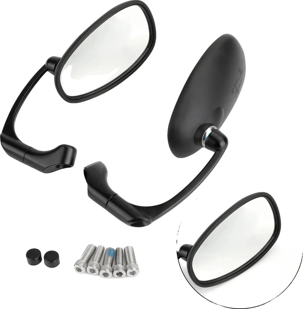 Rétroviseur Moto pour Personnalisation Custom, Montage L-Bar Flexible