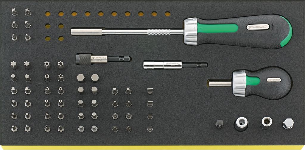 STAHLWILLE Bit-Ratschenschraubendreher-Satz ModellTCS 4008/8/52 60 St.