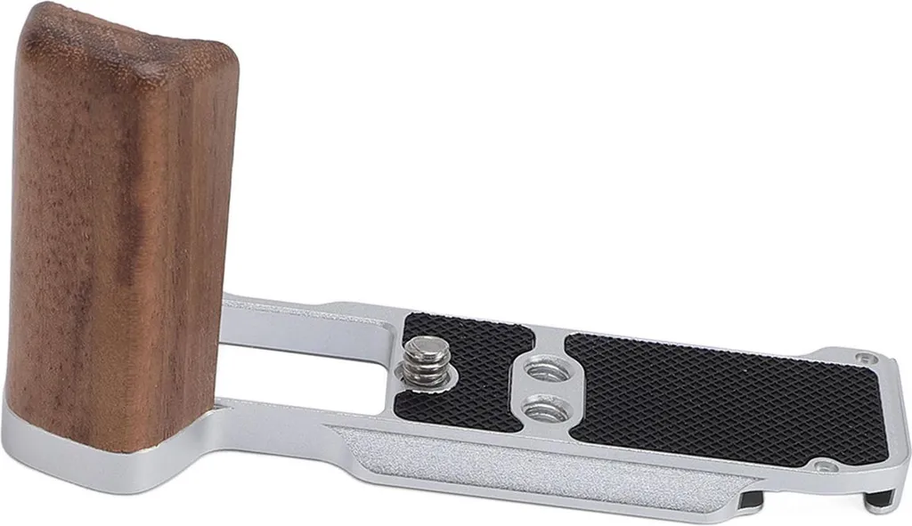 Support Vertical L-Bracket Arca avec Grip en Bois pour Appareil Photo M5