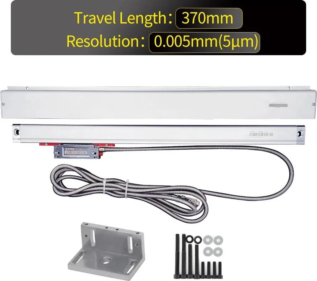 Règle linéaire de précision 370mm résolution 0,005mm pour tour CNC