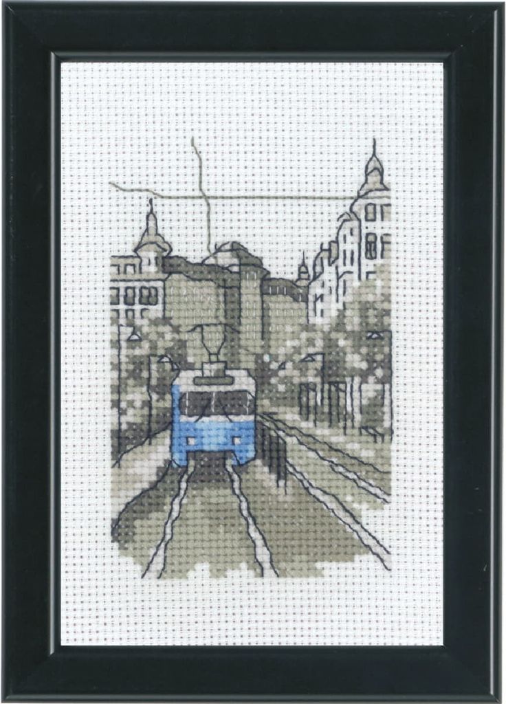 Permin Kreuzstich Stickpackung "Göteborg", Zählmuster, 10x15cm, 92-1835