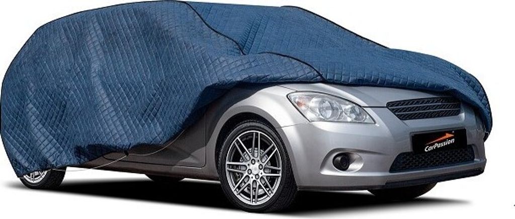 CARPASSION Pillow Autoabdeckung Schutzhülle Vollgarage Winter Sommer 355-380cm M