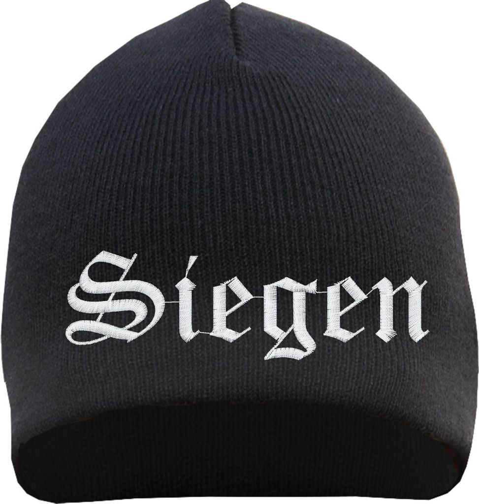 Siegen Beanie Mütze - Altdeutsch - Bestickt - Strickmütze Produktbild 