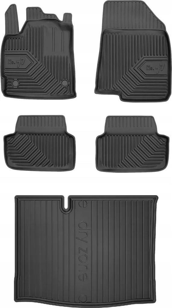 Tappetini Gomma Dacia Sandero 3 Stepway 2020+ Set 77 Anti-Fango 4x4