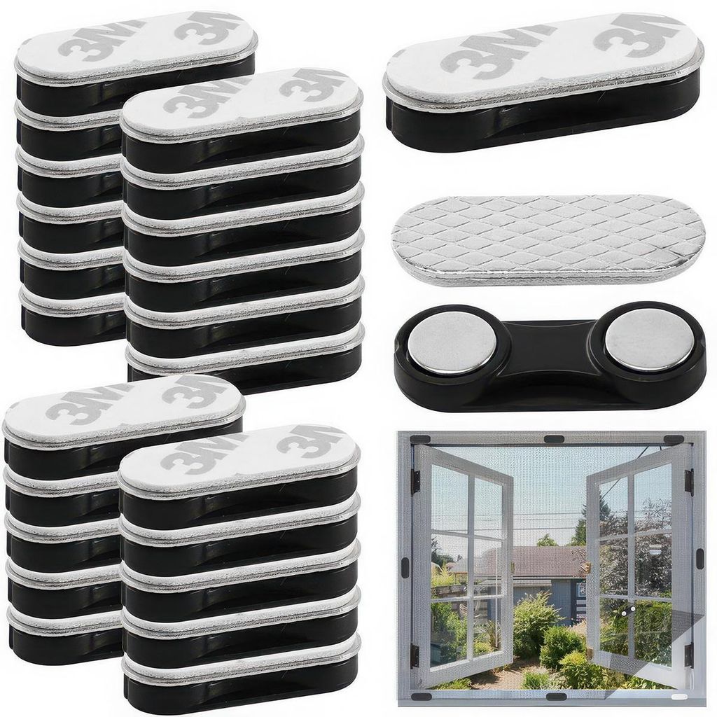 30PCS Set Fliegengitter-Clips, 33 × 13 mm Magnet, Produktbild 