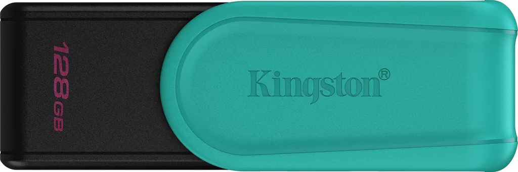 Kingston Technology DataTraveler 128GB Portable USB 3.2 Gen 1 Exodia S (Black/Turquoise)