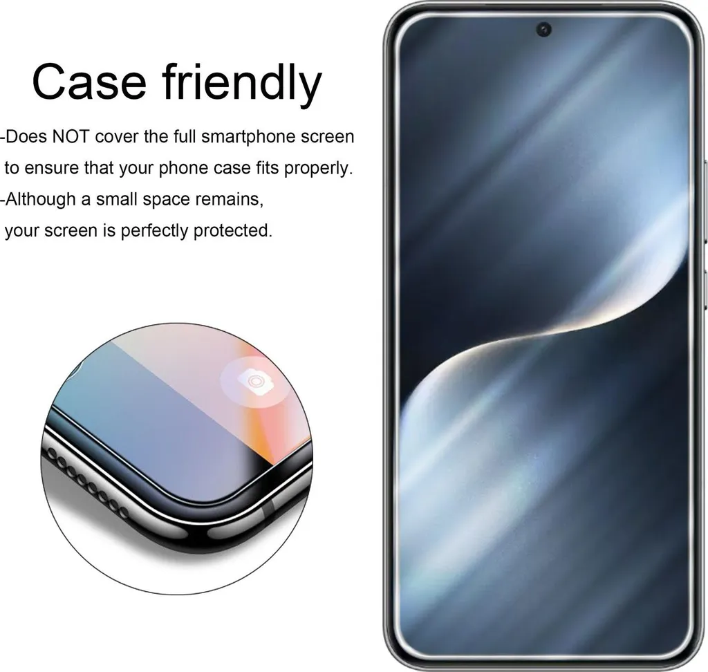 Cadorabo Pellicola In Vetro Temperato 9H Per Oppo A72, Trasparente, Compatibile 3D Touch, Facile Applicazione Anti-Bolle - 3