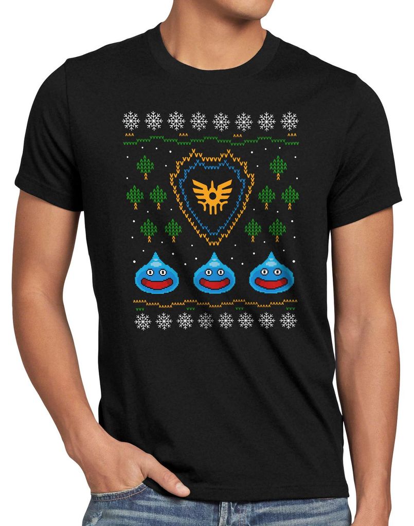 style3 Slime Ugly Christmas Sweater Herren T-Shirt