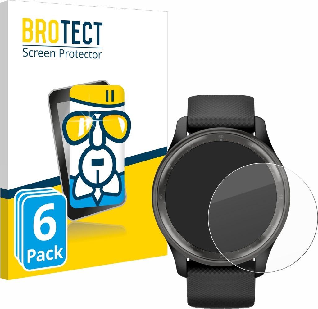 6x BROTECT Schutzglas für Garmin Vivomove Trend Schutzfolie Produktbild 
