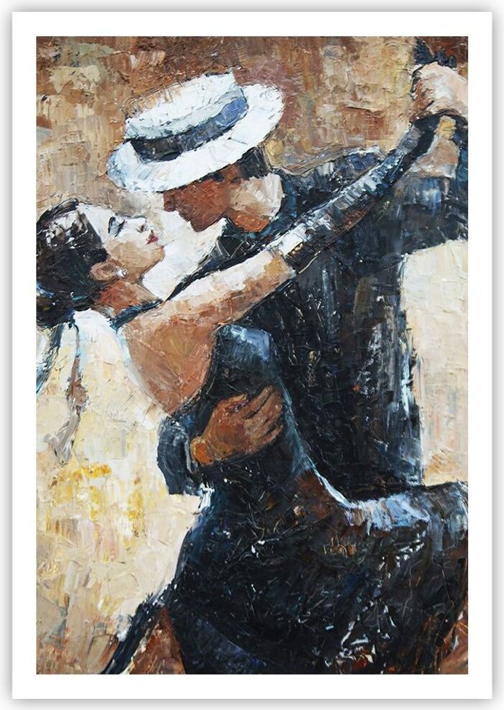 Poster - Poster ohne Rahmen - tanzen sie - 70x100 cm - Wand Bild - Wanddeko - Wandbilder - Kunstposter - Wandposter - Bilder - Kunstdruck - Wanddek...