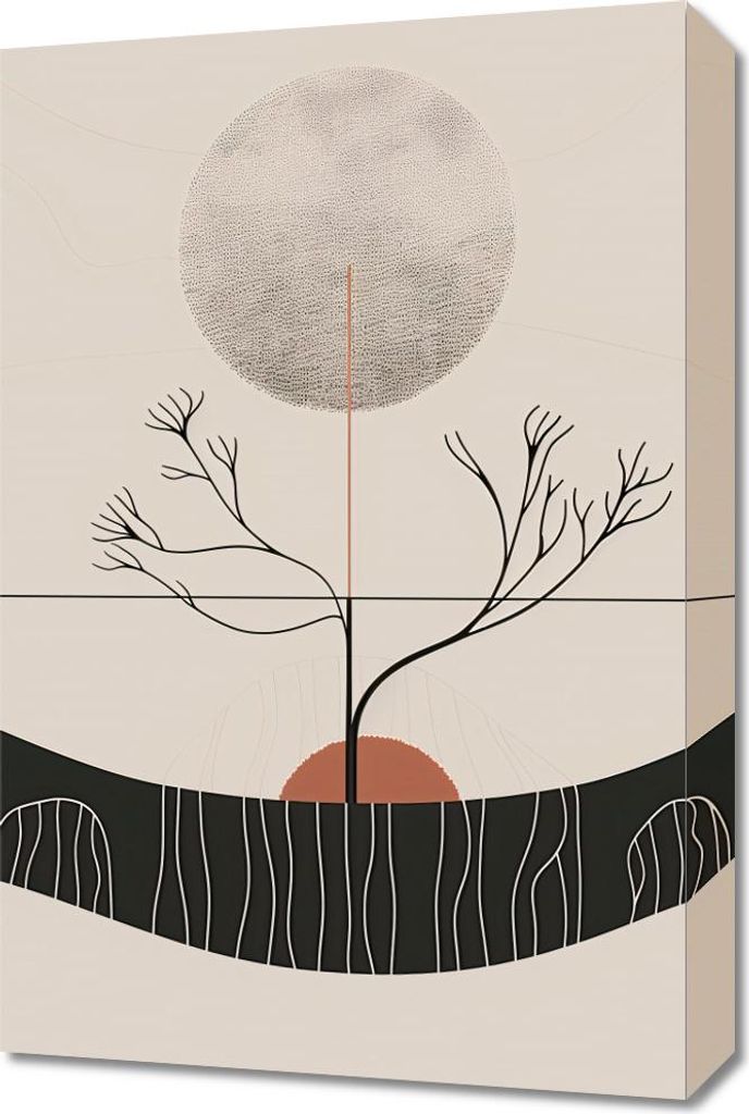 Bild 40x60cm Wintermond