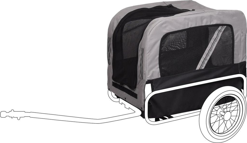 Flamingo Ersatzbezug Romero grau/schwarz
