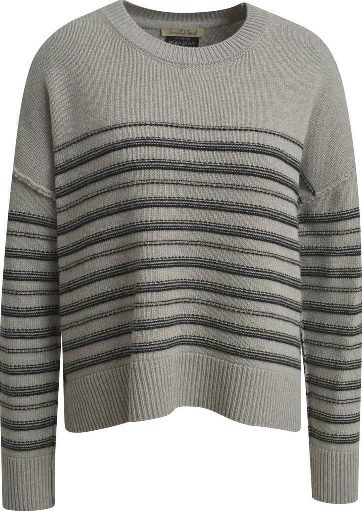 Smith & Soul (338) STRIPED PULLOVER, DEEP TAUPE PRINT 1909 1909 S