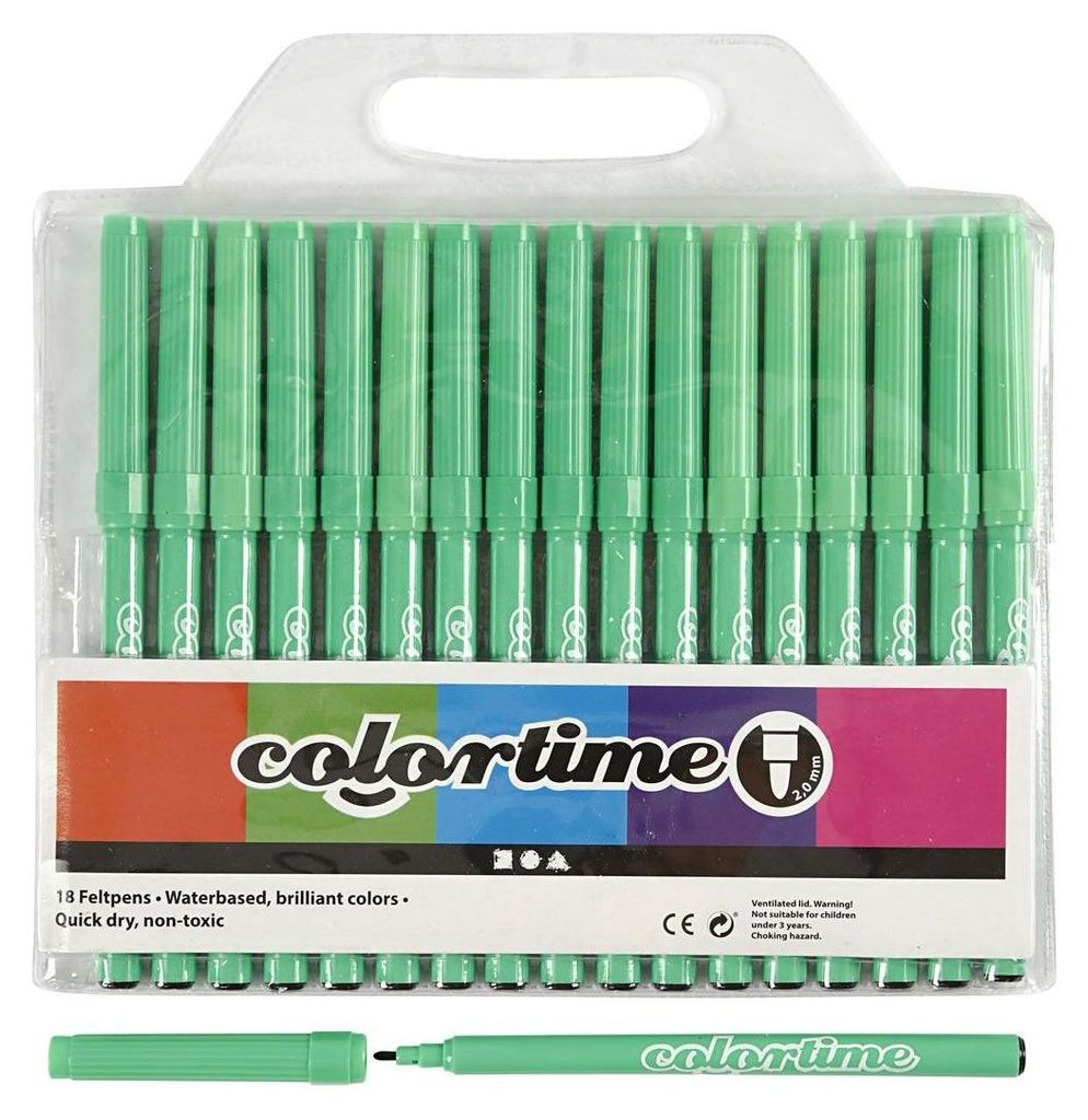 stifte Linienstärke 2 mm hellgrün 18 Stück Produktbild 