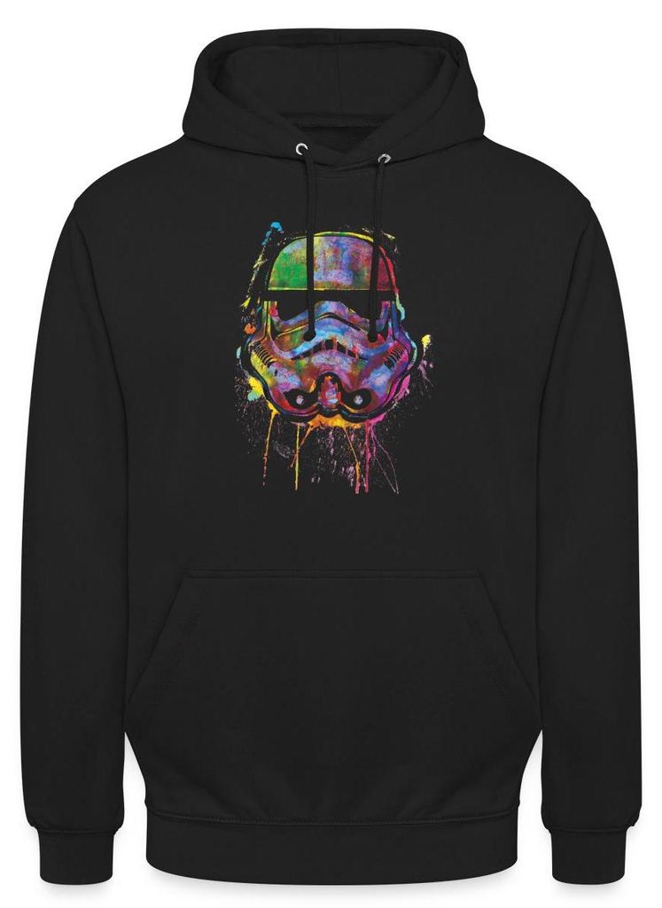 Star Wars Stormtrooper Helm Graffiti Style Uni Hoodie, M, Schwarz