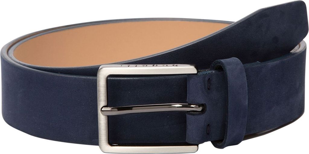 bugatti Gürtel Men ́s Leather Belt W85 Dark Blue dunkelblau