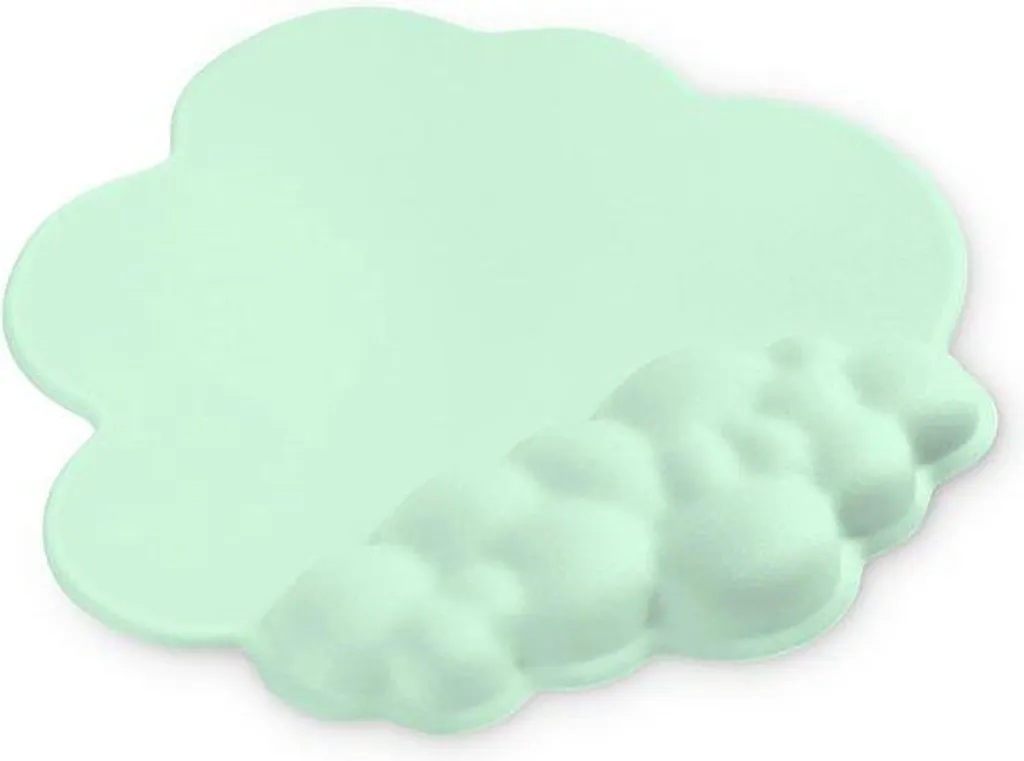 Clavier ergonomique avec socle antidérapant et rembourrage vert clair