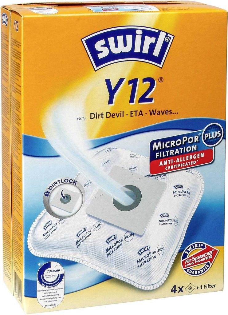 Swirl Y 12, Blau, Weiß, Gelb, 4 Stück(e), 1 Stück(e) Produktbild 