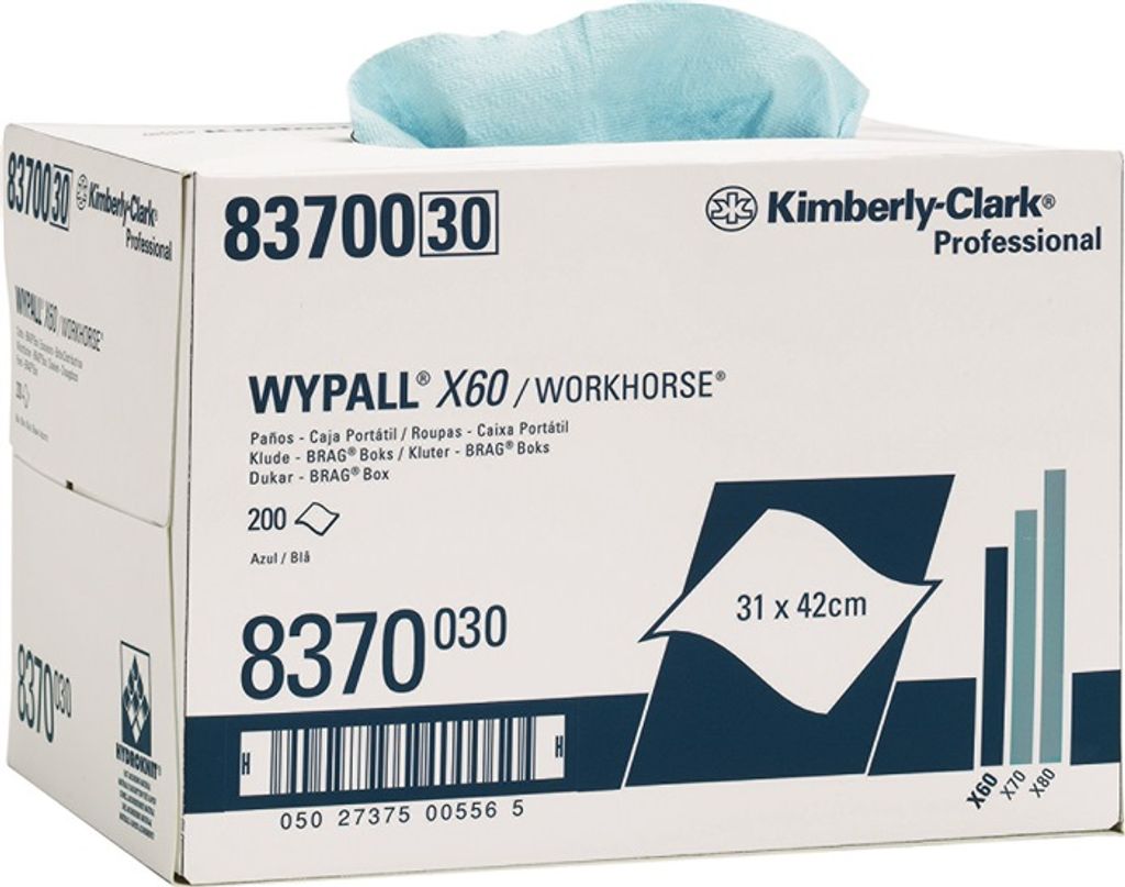 WYPALL Wischtuch WYPALL X60 8370 L426xB317ca. mm blau 1-lagig