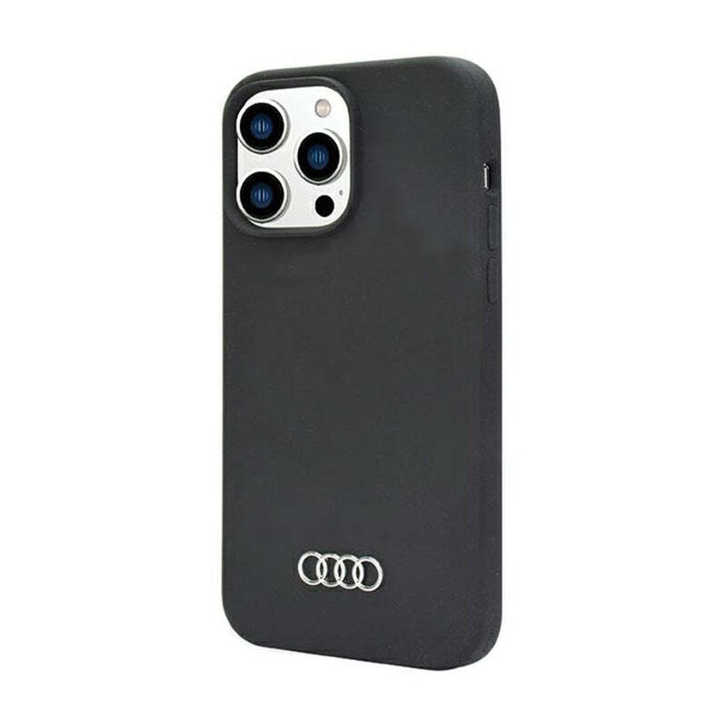 Audi Silicone Case für iPhone 14 Pro schwarz Produktbild 