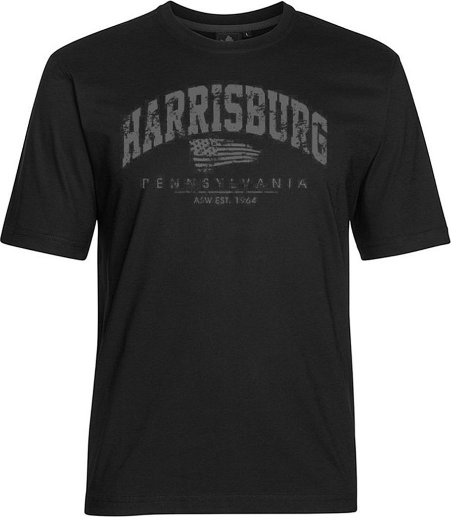 Übergrößen T-Shirt Harrisburg Grau AHORN SPORTSWEAR Schwarz Produktbild 
