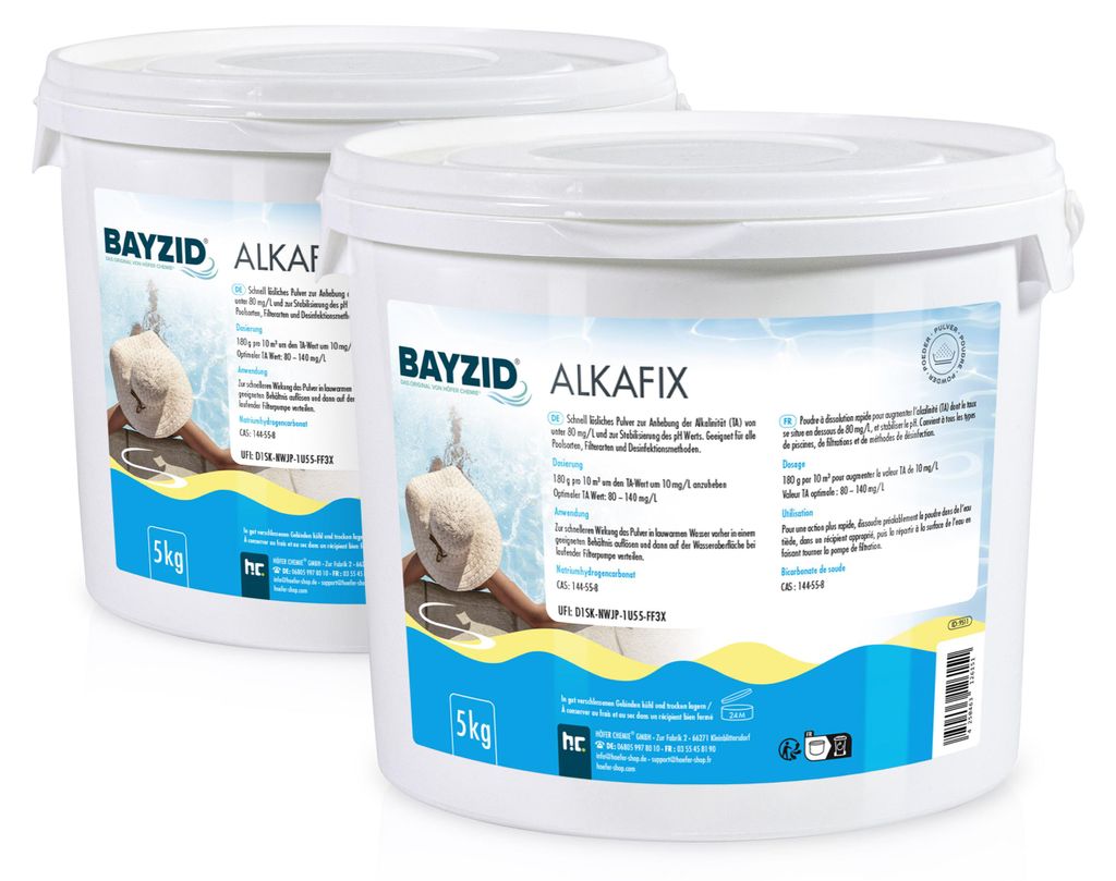 2x5 kg BAYZID®  Alkafix zur Anhebung der Alkalinität (TA) Produktbild 
