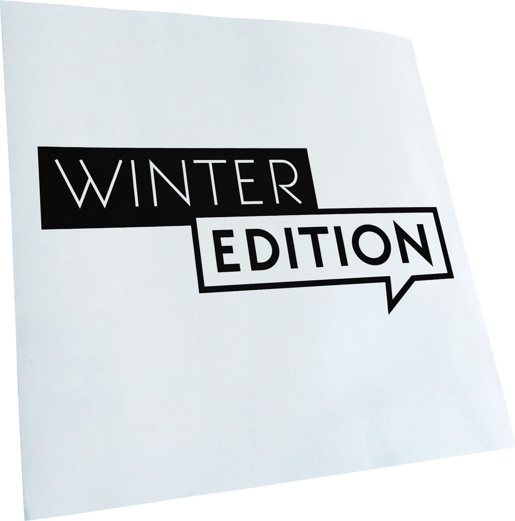 Kiwistar - Autoaufkleber - Winter Edition - Schwarz - 50x23cm - Aufkleber für Auto, Laptop, Fahrrad, LKW, Motorrad Mehrfarbig JDM Decal Racing