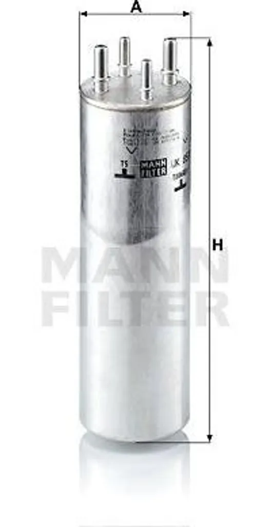 Filtro Carburante MANN-FILTER WK 857/1 OE 7H0127401 per Transporter Touareg