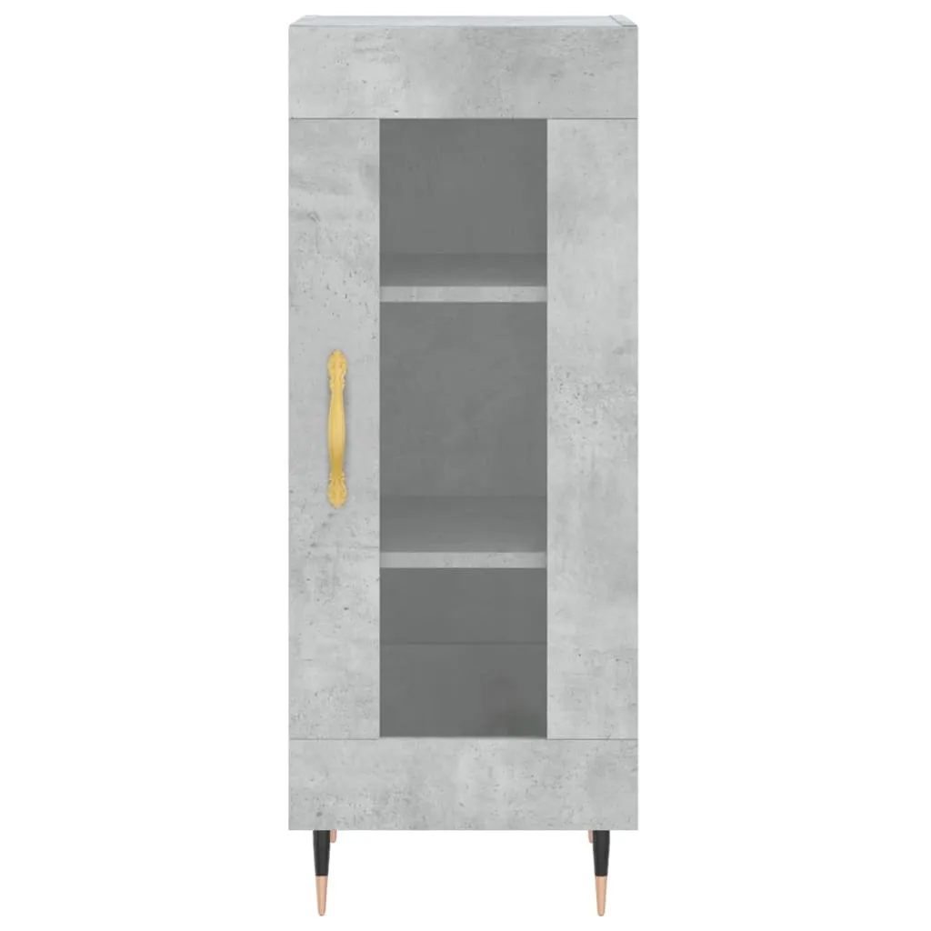 Mobiletto Grigio Cemento vidaXL 34x34x90 cm | Design Scandinavo-Urban - 5