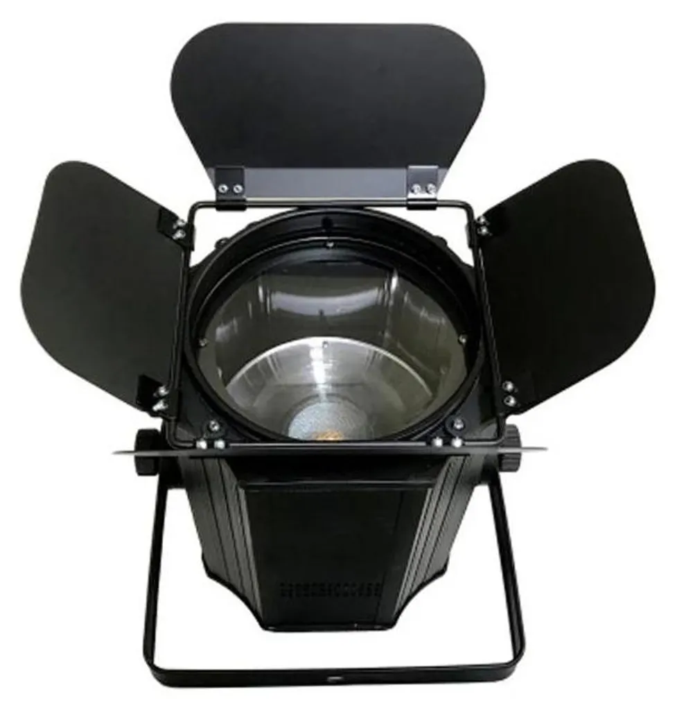 Projecteur DMX noir avec zoom réglable pour éliminer les zones d'ombre