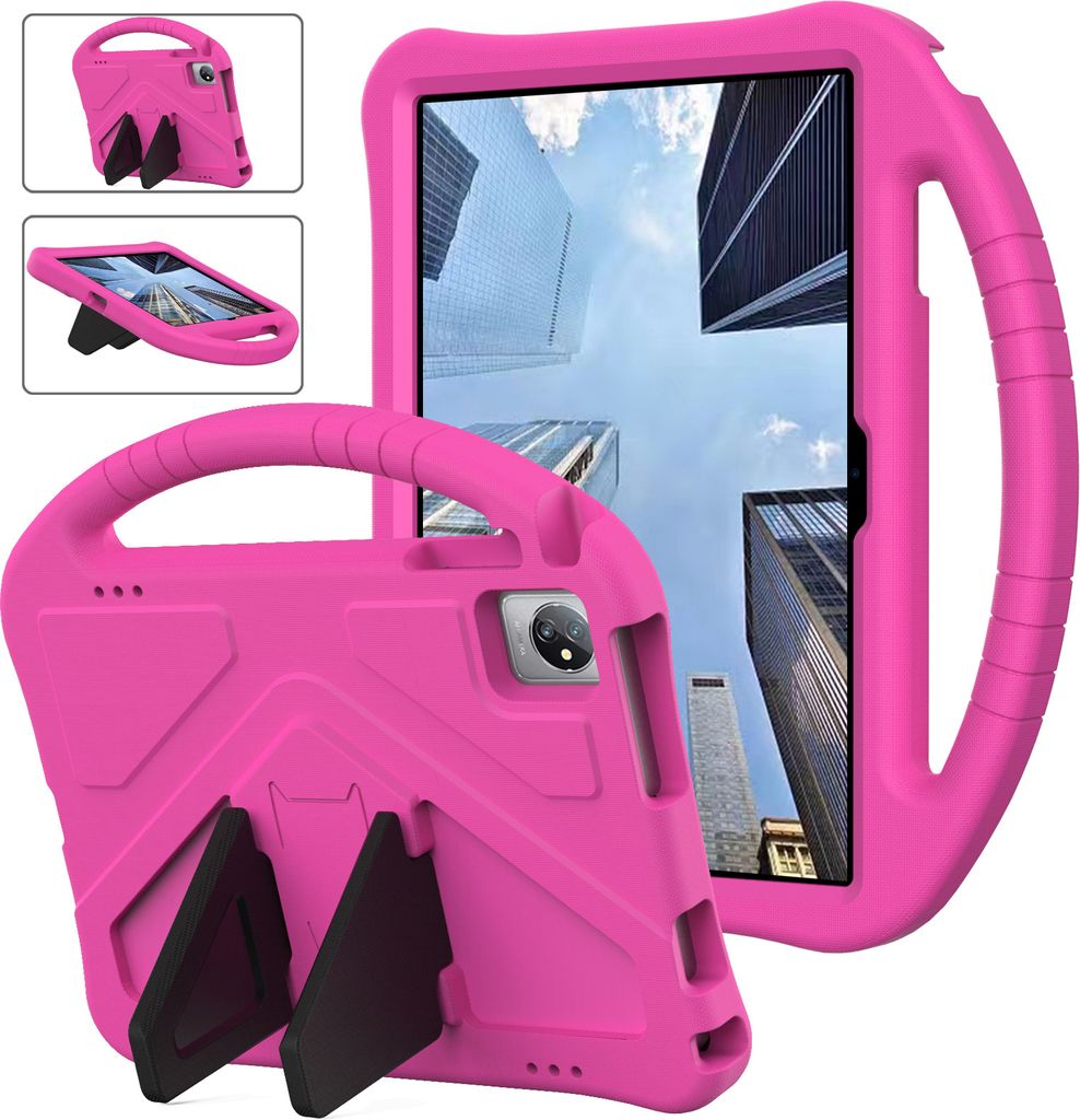 Kinder Hülle für Teclast M40 Pro /M40 Plus /M40 SE /M40 /P40S, Eva Leichte Stoßfeste Ständer, Kids Griff Schutzhülle Rosa
