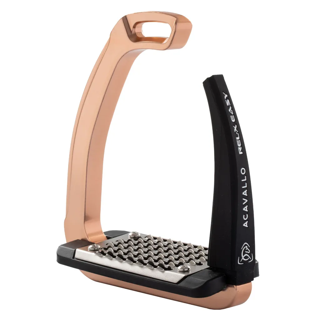 Étrier de Sécurité pour CSO et Dressage Acavallo Real-X Easy Rose Or