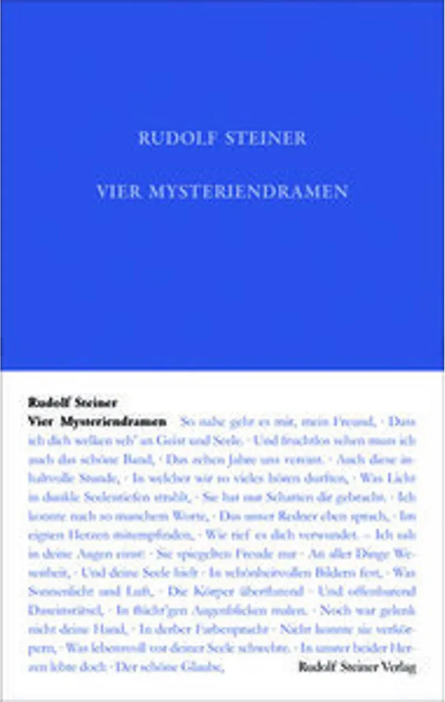 Livre de théâtre ésotérique Vier Mysteriendramen en version de luxe