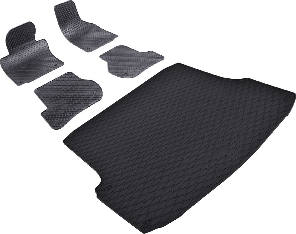 Z550799 Kofferraumwanne+Fußmatten passend für Skoda Octavia 2 1Z Facelift Schrägheck Hatchback 5türer 2009-2013