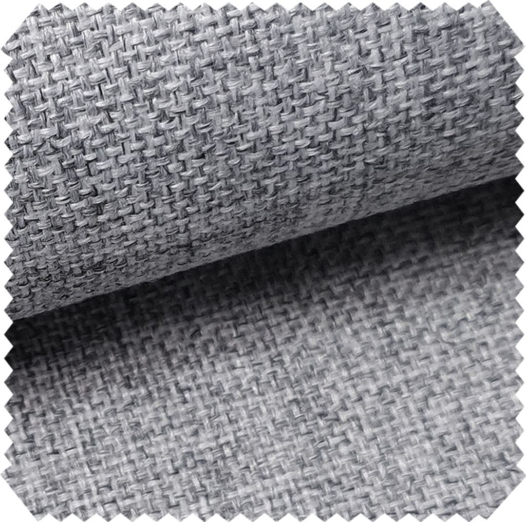 novely LARISO - Gewebter Polsterstoff - Melierter Möbelstoff - Flachgewebe - Meterware 1lfm - Farbe: 90 Hellgrau