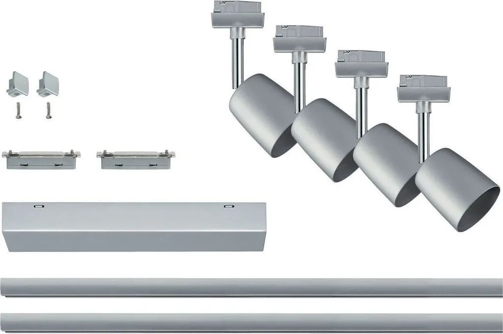 Kit Paulmann URail 4 Lampes Chrome Chrome 96897 Orientable et Extensible - 10