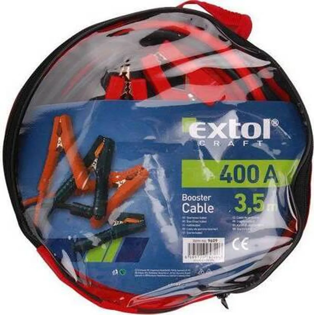 EXTOL EX9609 Cavi di avviamento 400A lunghezza 3,5m CE EXTOL CRAFT