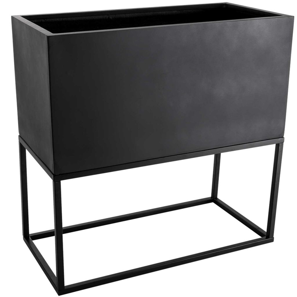 VIVANNO Pflanztrog Fiberglas MAXI UP Kasten, Anthrazit matt Produktbild 