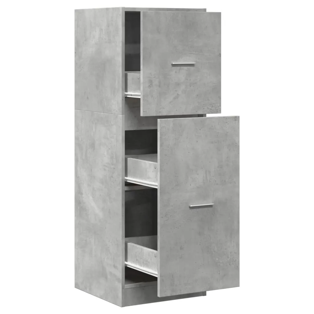 Armadietto Farmacia Grigio Cemento 40x41x118 cm - Arredo Moderno e Funzionale