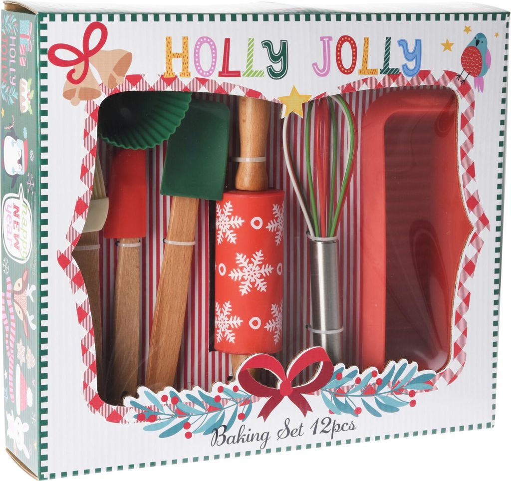 Set de pâtisserie pour enfants Holly Jolly : moules et Image du produit 