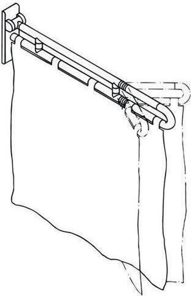 HEWI 801.52.10030 92 Duschspritzschutz Ser 801, Dekor