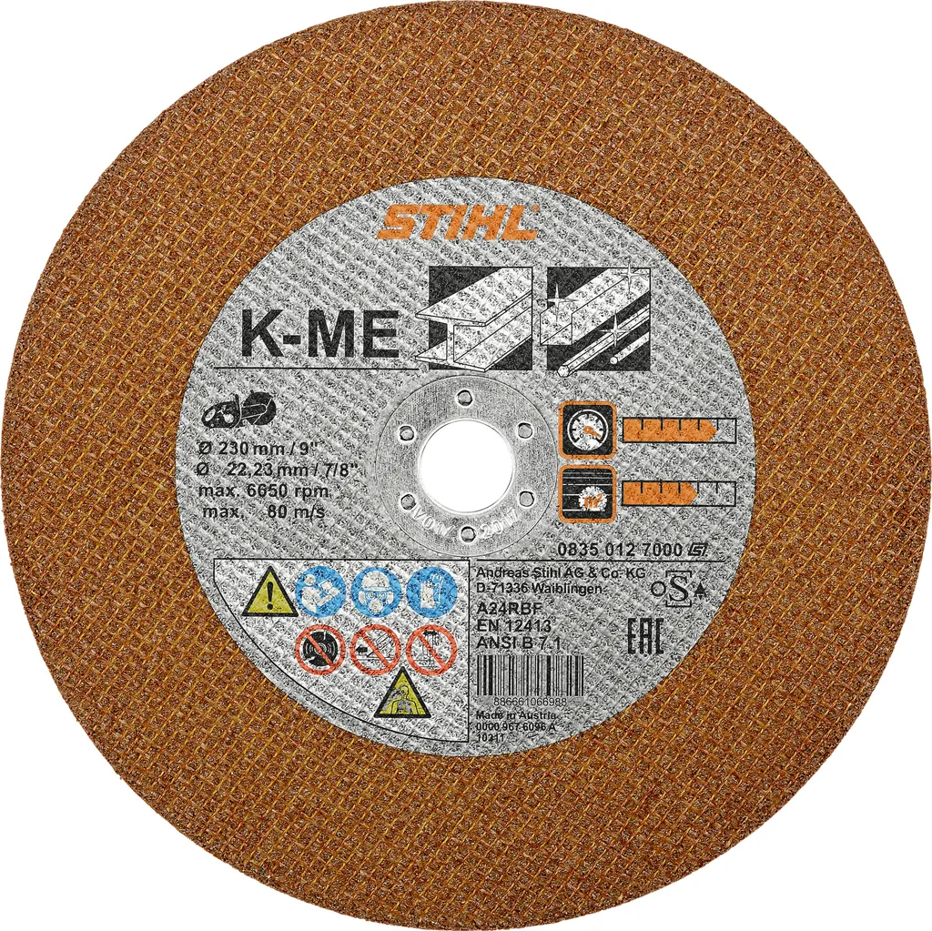 Disque à tronçonner Stihl K-ME 230 mm : fini les coupes lentes dans l'acier
