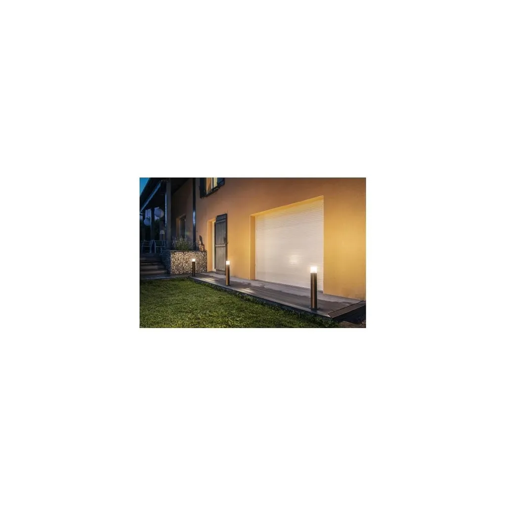 Luminaire extérieur borne d'éclairage anthracite ronde SLV Grafit Pole 40