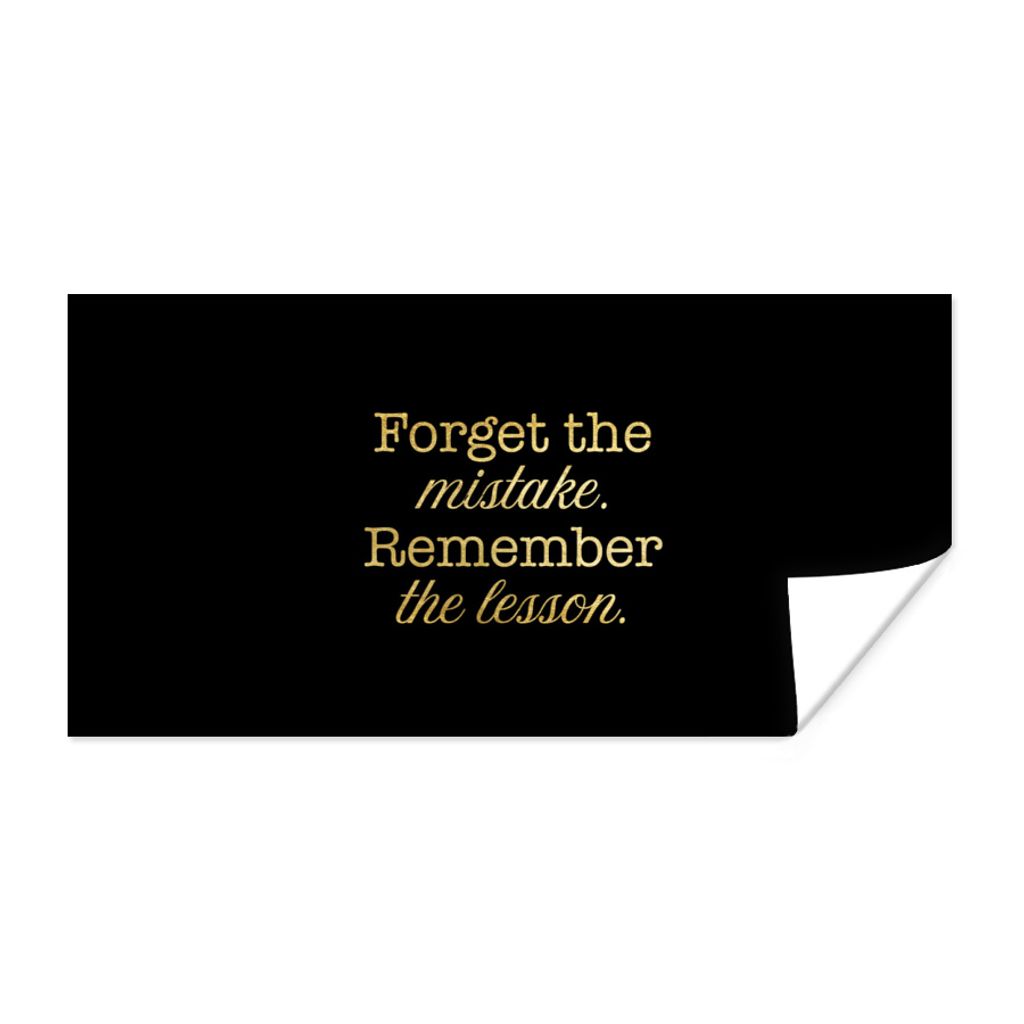 MuchoWow Poster Zitate - Les - Gold - Schwarz 40x20 cm - Poster für die Wand - Poster Schlafzimmer
