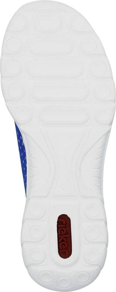 Rieker Damen Sneaker Lochmuster Gummi Zugband MemoSoft L3293, Größe:39 EU, Farbe:Blau