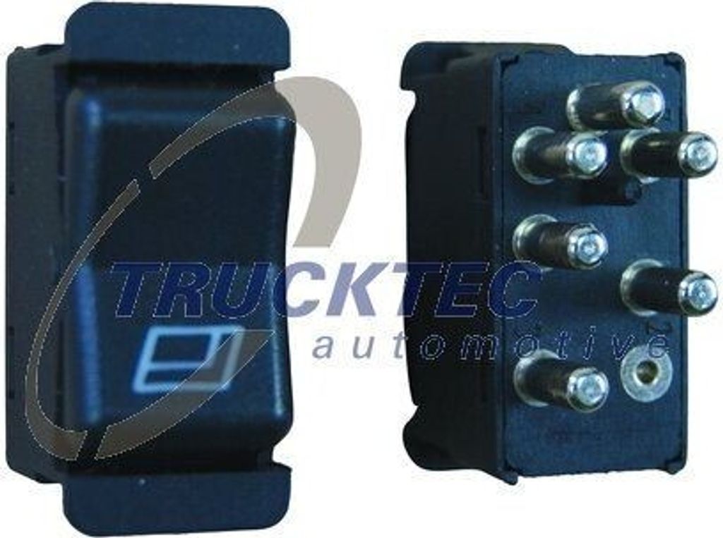 TRUCKTEC AUTOMOTIVE 02.58.017 Fensterheberschalter passend für MERCEDES-BENZ 190 (W201) Stufenheck (W123) S-Klasse Limousine (W126) W123 Coupe (C123)